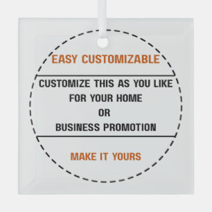 Create Your Own Simple Brand Promotion Glass Tree Decoration