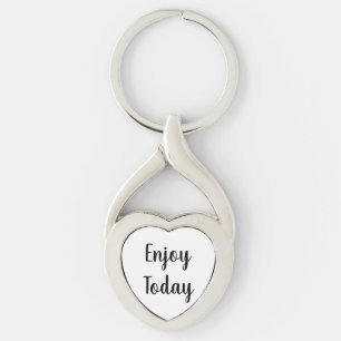 Create Your Own Simple Brand Promotion Heart Key Ring