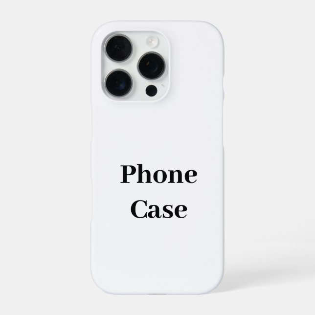 Create Your Own Simple Brand Promotion iPhone Case (Back)