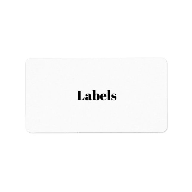 Create Your Own Simple Brand Promotion Label (Front)