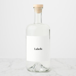 Create Your Own Simple Brand Promotion Liquor Bottle Label