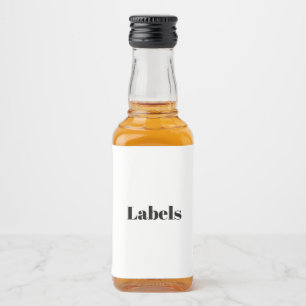 Create Your Own Simple Brand Promotion Liquor Bottle Label