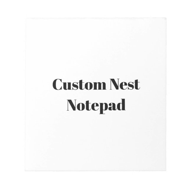 Create Your Own Simple Brand Promotion Notepad (Front)