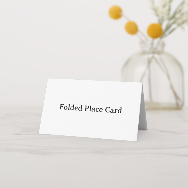 Create Your Own Simple Brand Promotion Place Card (Front)