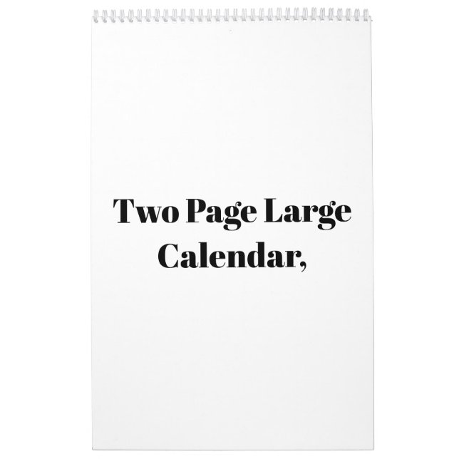 Create Your Own Simple Brand Promotion Single Page Calendar (Cover)