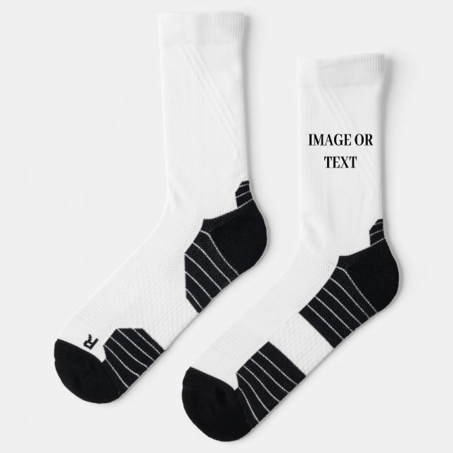 Create Your Own Simple Brand Promotion Socks (Left)
