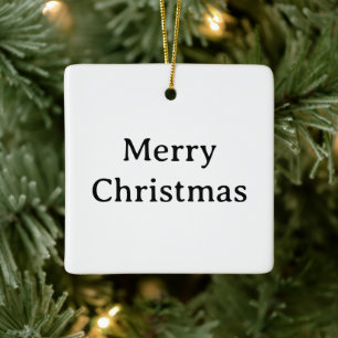 Create Your Own Simple Brand Promotion Square  Ceramic Ornament