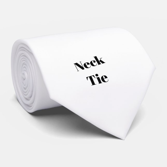 Create Your Own Simple Brand Promotion  Tie (Rolled)