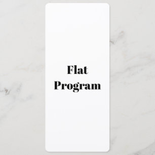 Create Your Own Simple Business 4" x 9.25" Flat Programme