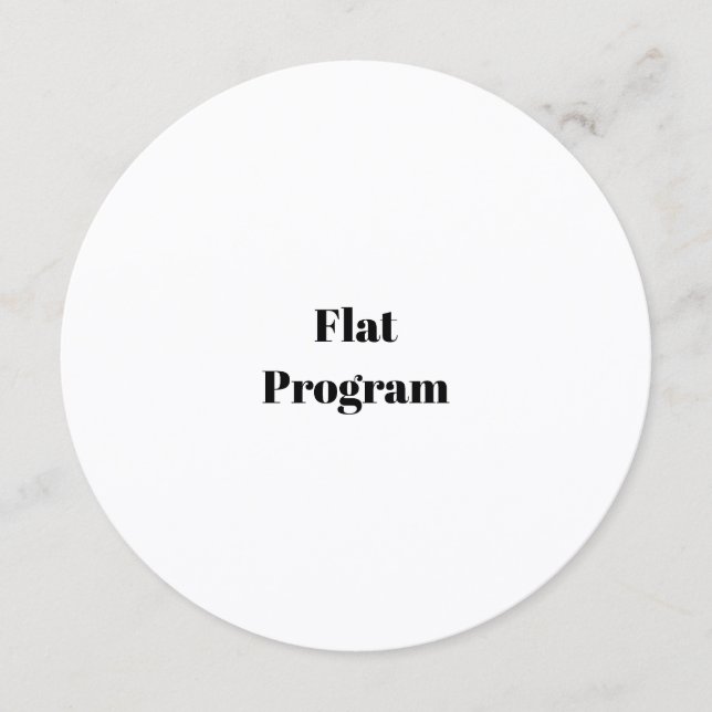 Create Your Own Simple Business 5.25" x 5.25" Flat Programme (Front)