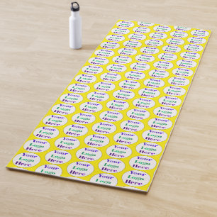 Create Your Own Simple Business Custom Logo  Yoga Mat