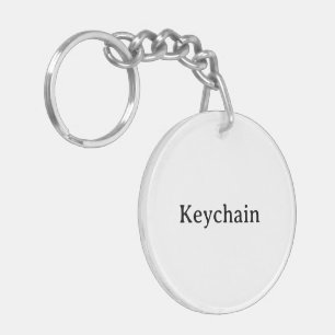 Create Your Own Simple Circle (double-sided) 2"  Key Ring