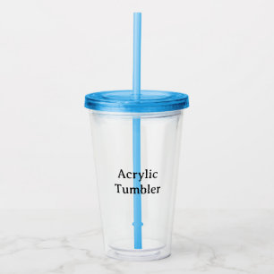 Create Your Own Simple Custom 16oz clear Acrylic Tumbler