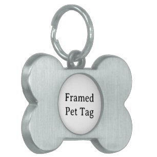 Create Your Own Simple Custom 1.5" l x 1.5" w Bone Pet ID Tag