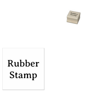Create Your Own Simple Custom 1" x 1" Rubber Stamp