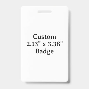 Create your own simple custom 2.13" x 3.38" ID badge
