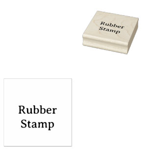 Create Your Own Simple Custom 2.5" x 2.5" Rubber Stamp