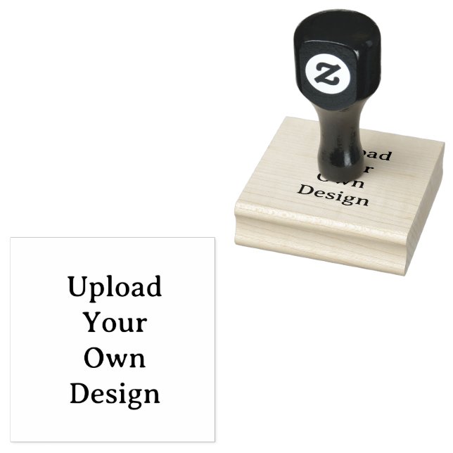 Create Your Own Simple Custom 2.5" x 2.5" Rubber Stamp (Stamped)