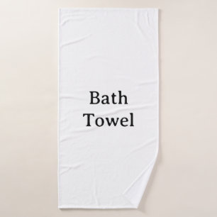 Create Your Own Simple Custom 30" x 60" Bath Towel
