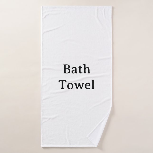 Create Your Own Simple Custom 30" x 60" Bath Towel (Bath Towel)