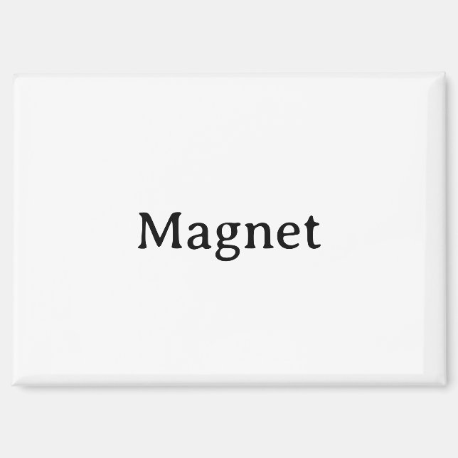 Create Your Own Simple Custom 3.5"x2.5" Rectangle Magnet (Front)