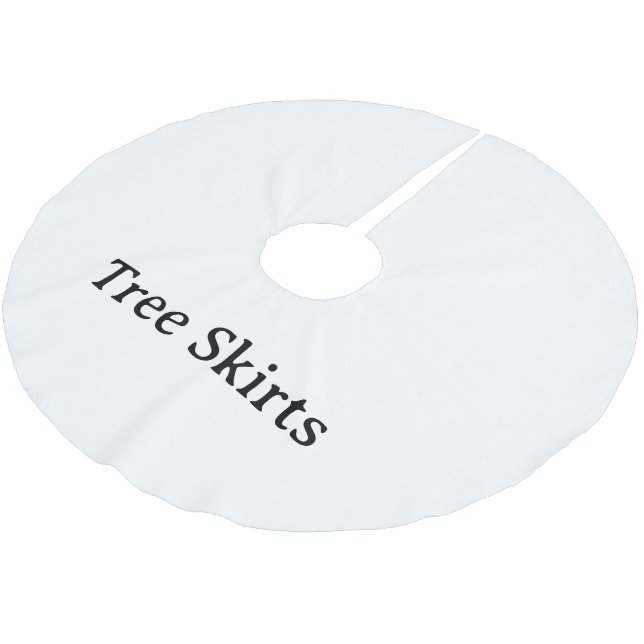 Create Your Own Simple Custom 44"diameter Brushed Polyester Tree Skirt (Angled)