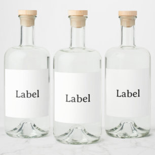 Create Your Own Simple Custom 4" x 3.5" Liquor Bottle Label