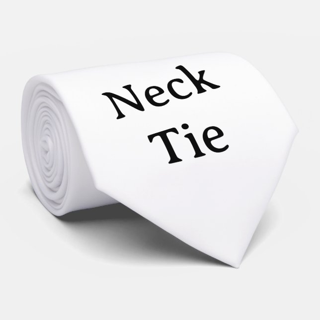 Create Your Own Simple Custom 55" Tie (Rolled)