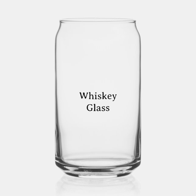 Create Your Own Simple Custom 5.25" x 3" Can Glass (Front)