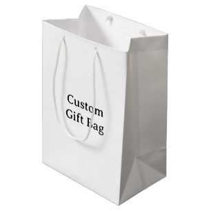 Create Your Own Simple Custom 7”x4.5”x10” Matte Medium Gift Bag