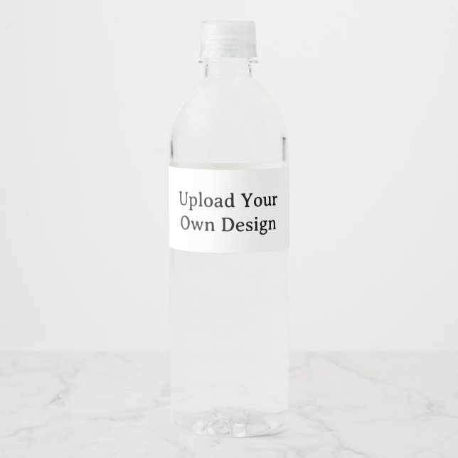 Create Your Own Simple Custom 8.25" x 1.75"  Water Bottle Label (Front)
