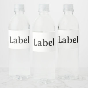 Create Your Own Simple Custom 8" x 2.125" Water Bottle Label