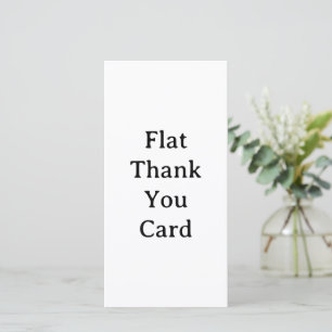 Create Your Own Simple Custom 8" x 4" Flat Thank You Card