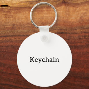 Create Your Own Simple Custom Aluminium Circle 2"  Key Ring