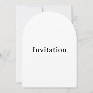 Create Your Own Simple Custom Arch 5" x 7" Invitation