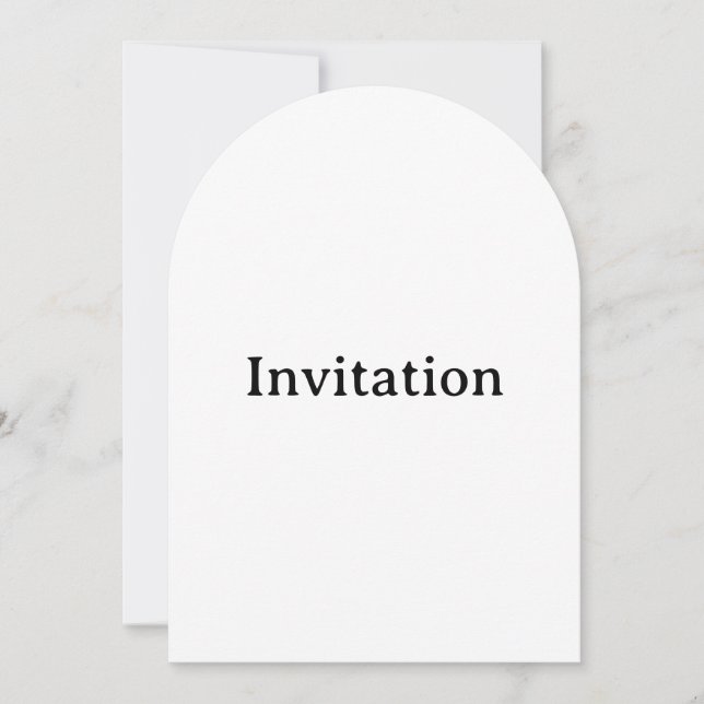 Create Your Own Simple Custom Arch 5" x 7" Invitation (Front)