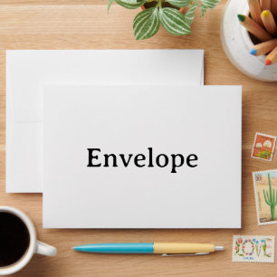 Create Your Own Simple Custom Basic 5" x 7" Envelope