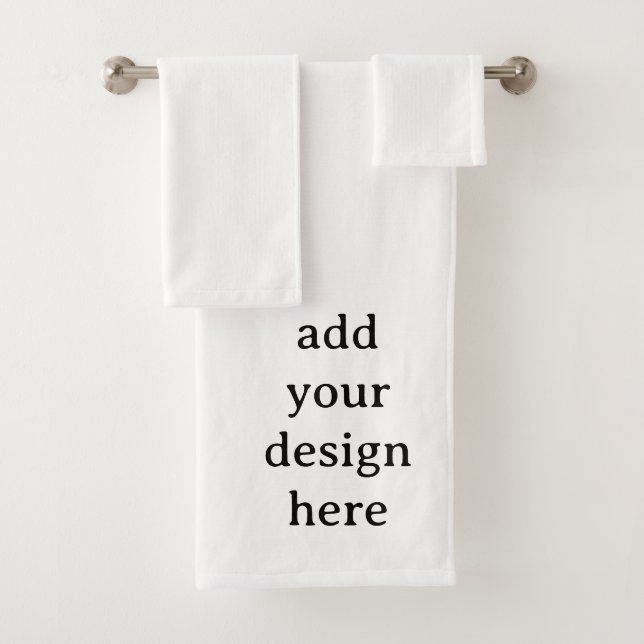 Create Your Own Simple Custom Bath Towel Set (Insitu)