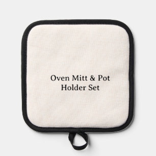 Create Your Own Simple Custom Black Silicone Pot Holder
