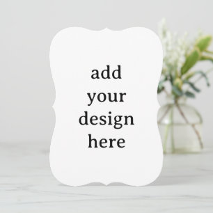 Create Your Own Simple Custom Bracket 5" x 7" Invitation