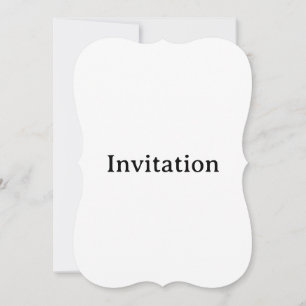Create Your Own Simple Custom Bracket 5" x 7" Invitation