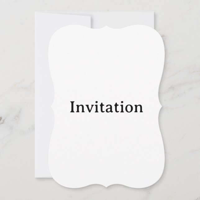 Create Your Own Simple Custom Bracket 5" x 7" Invitation (Front)