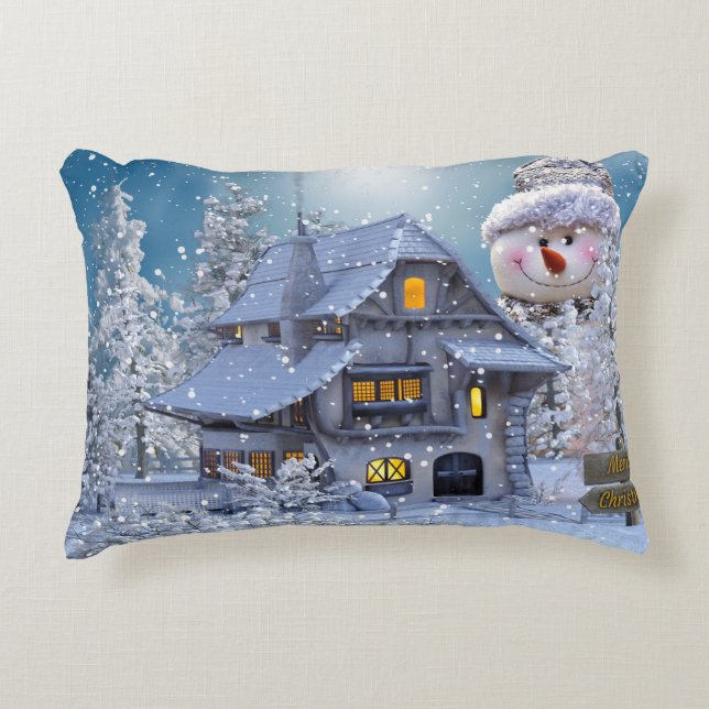 Create Your Own Simple Custom Brushed Polyester Decorative Cushion (Front)