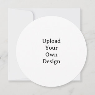 Create Your Own Simple Custom Circle 5.25"x5.25" Invitation