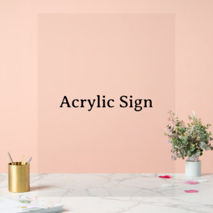 Create Your Own Simple Custom Design 18" x 24" Acrylic Sign