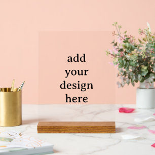 Create Your Own Simple Custom Design 8"x10" Acrylic Sign