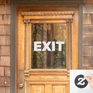 Create Your Own Simple Custom Exit Window Cling