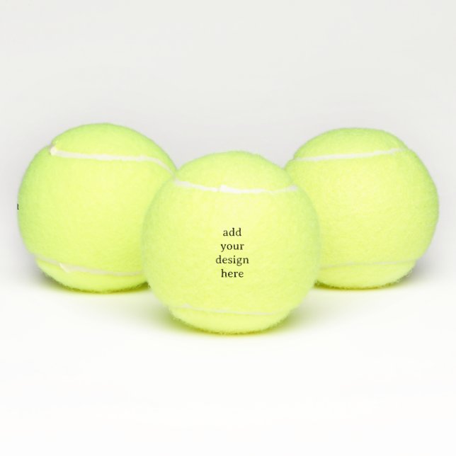 Create Your Own Simple Custom Generic Unbranded Tennis Balls (Multi)