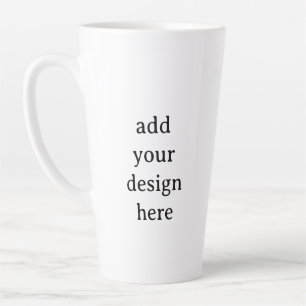 Create Your Own Simple Custom Large 17oz Latte Mug