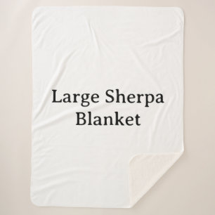 Create Your Own Simple Custom Large Sherpa Blanket